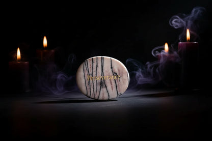 Crystal Energy Stones - Sorceress Sanctuary 45*35*7mm / White Pine (Hope)-45*35*7mm / one day at a time-45*35*7mm / Protein (Integrity)-45*35*7mm / Black Flash (Acceptance,)-45*35*7mm / Spot (Kindness)