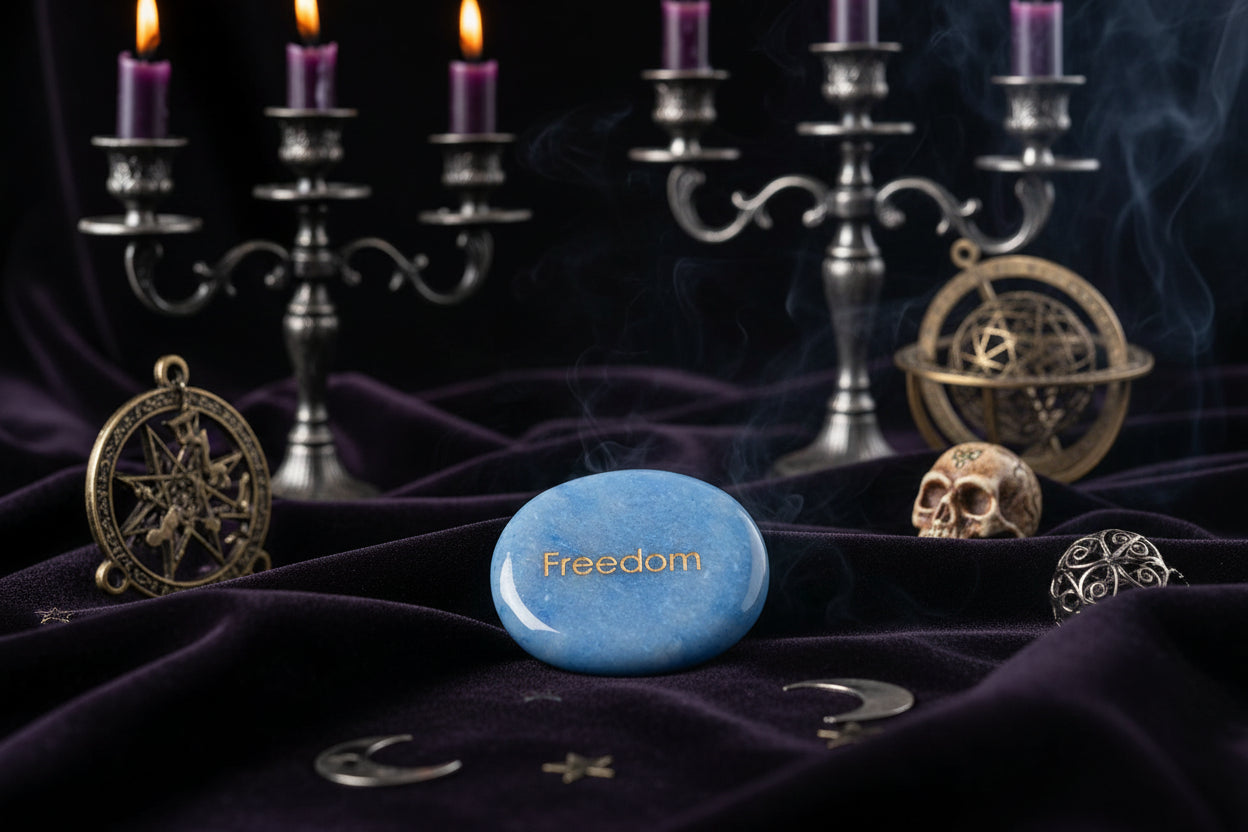 Crystal Energy Stones - Sorceress Sanctuary 45*35*7mm / White Pine (Hope)-45*35*7mm / one day at a time-45*35*7mm / Protein (Integrity)-45*35*7mm / Black Flash (Acceptance,)-45*35*7mm / Spot (Kindness)