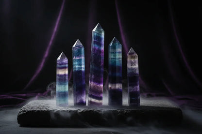 Crystal Fluorite - Sorceress Sanctuary Fine color fluorite / 40-50mm-Fine color fluorite / 50-60mm-Fine color fluorite / 60-70mm-Fine color fluorite / 70-80mm
