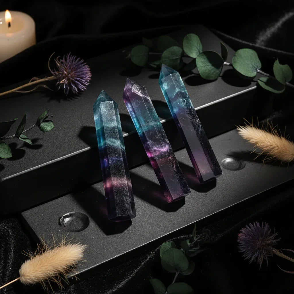 Crystal Fluorite - Sorceress Sanctuary Fine color fluorite / 40-50mm-Fine color fluorite / 50-60mm-Fine color fluorite / 60-70mm-Fine color fluorite / 70-80mm