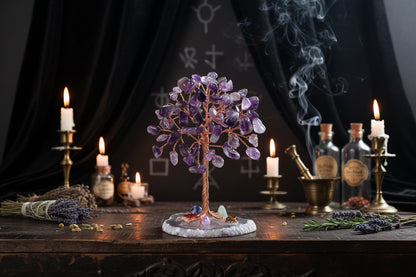 Crystal Gemstone Tree - Sorceress Sanctuary Aquamarine Gravel-Red agate gravel-Green East Mausoleum Gravel-Powder Crystal gravel-Fluorite crushed stone
