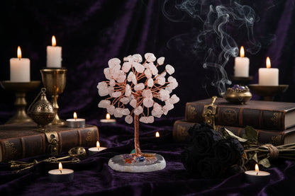 Crystal Gemstone Tree - Sorceress Sanctuary Aquamarine Gravel-Red agate gravel-Green East Mausoleum Gravel-Powder Crystal gravel-Fluorite crushed stone