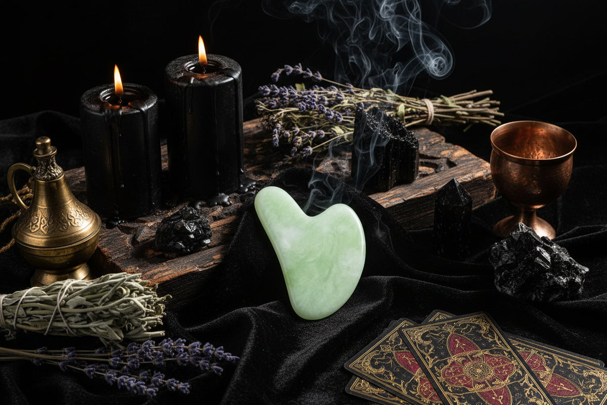 Crystal Gua Sha - Sorceress Sanctuary Amethyst Heart-Tiger's Eye Heart-White Crystal Heart-Powder Crystal Heart-Protein Heart
