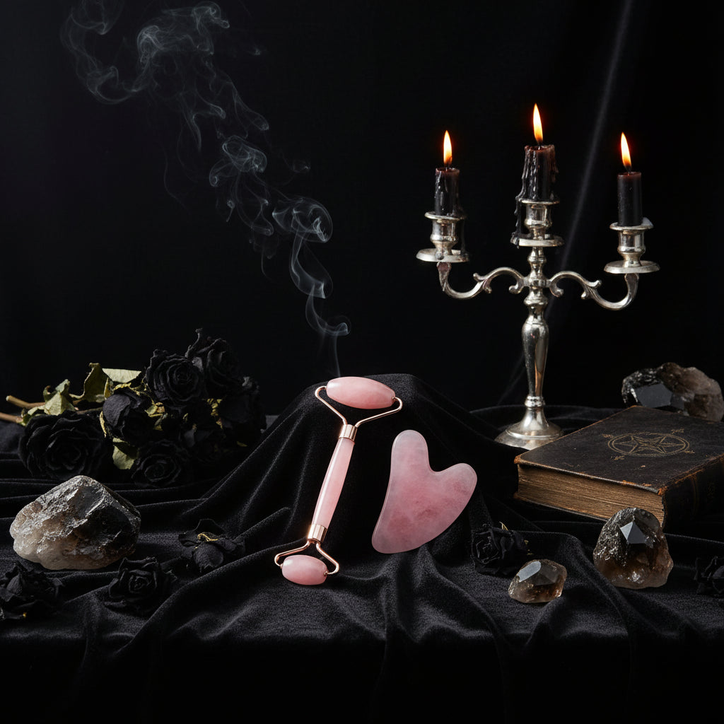 Crystal Gua Sha - Sorceress Sanctuary Amethyst Heart-Tiger's Eye Heart-White Crystal Heart-Powder Crystal Heart-Protein Heart