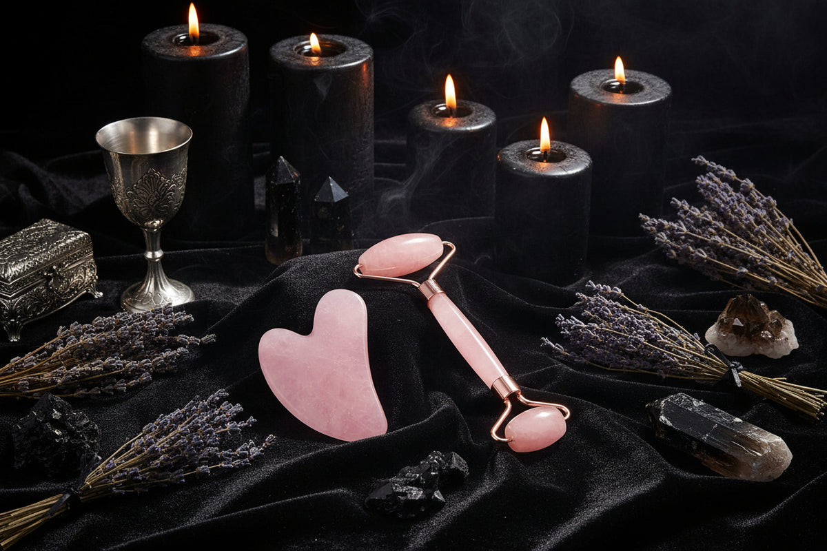Crystal Gua Sha - Sorceress Sanctuary Amethyst Heart-Tiger's Eye Heart-White Crystal Heart-Powder Crystal Heart-Protein Heart