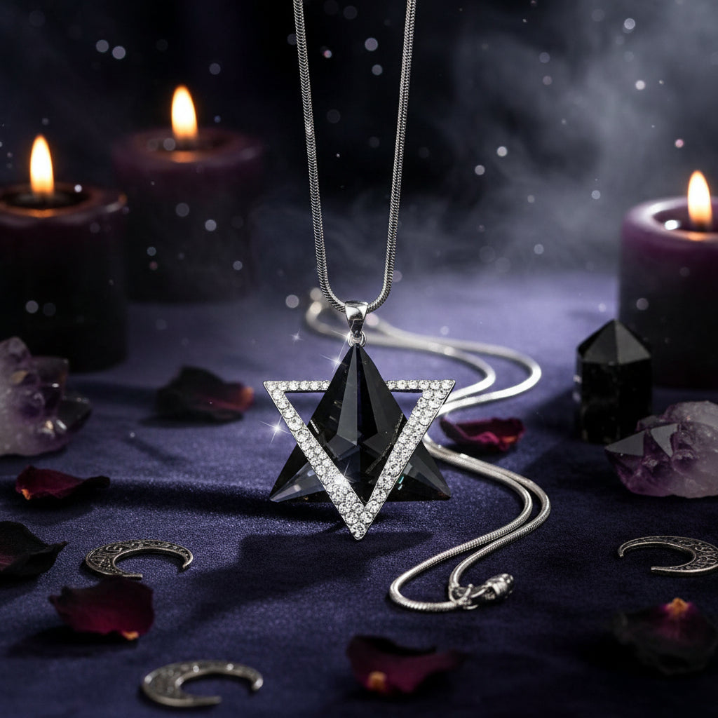 Crystal Hexagram Necklace Sorceress Sanctuary