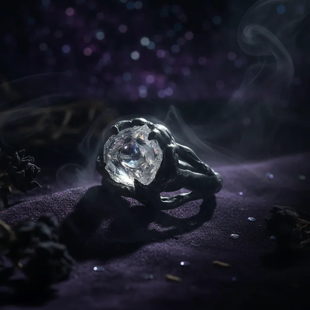 Crystal Ice Ring - Sorceress Sanctuary Black / 5-Black / 6-Black / 7-Black / 8-Black / 9