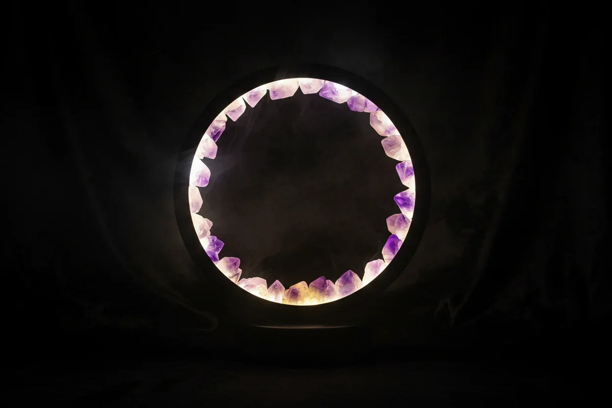 Crystal LED Lamp - Sorceress Sanctuary Amethyst Cold Light-Deep Amethyst Cold Light-Deep Amethyst Warm Light-Amethyst Warm Light-Blue Fluorite Cold Light
