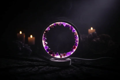 Crystal LED Lamp - Sorceress Sanctuary Amethyst Cold Light-Deep Amethyst Cold Light-Deep Amethyst Warm Light-Amethyst Warm Light-Blue Fluorite Cold Light