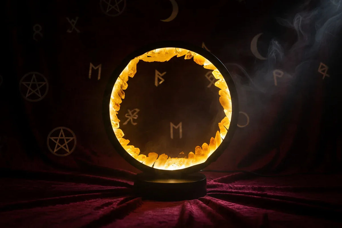 Crystal LED Lamp - Sorceress Sanctuary Amethyst Cold Light-Deep Amethyst Cold Light-Deep Amethyst Warm Light-Amethyst Warm Light-Blue Fluorite Cold Light