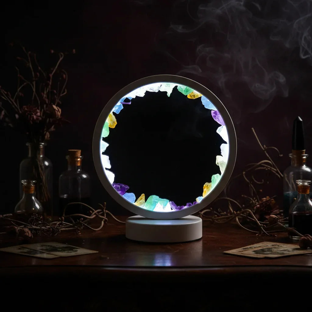 Crystal LED Lamp - Sorceress Sanctuary Amethyst Cold Light-Deep Amethyst Cold Light-Deep Amethyst Warm Light-Amethyst Warm Light-Blue Fluorite Cold Light