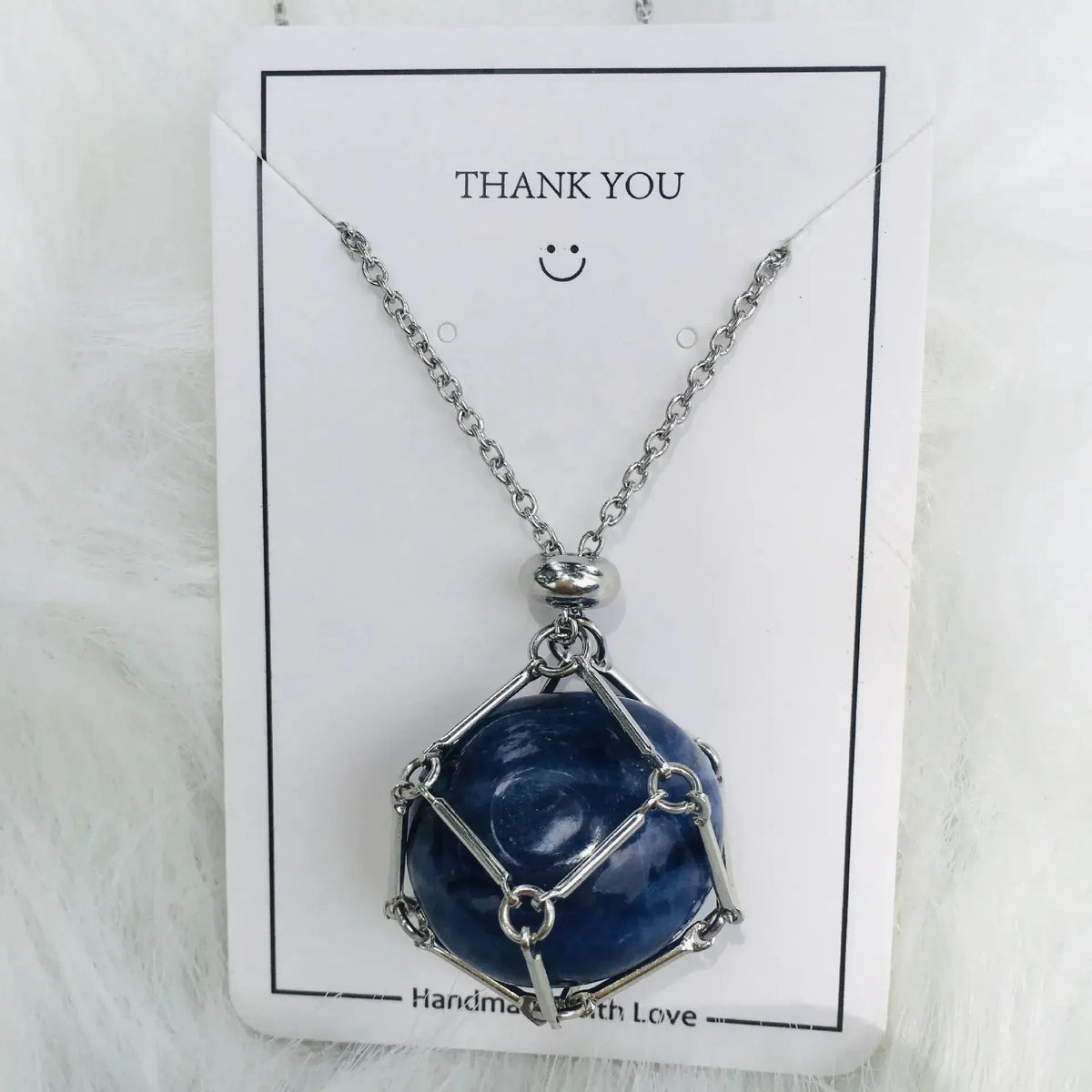 Crystal Necklace - Sorceress Sanctuary Platinum Silver-Citrine-Platinum Silver-Tiger Eye-Platinum Silver-Redstone-White Gold Silver-Blue-Platinum Silver-Net 1