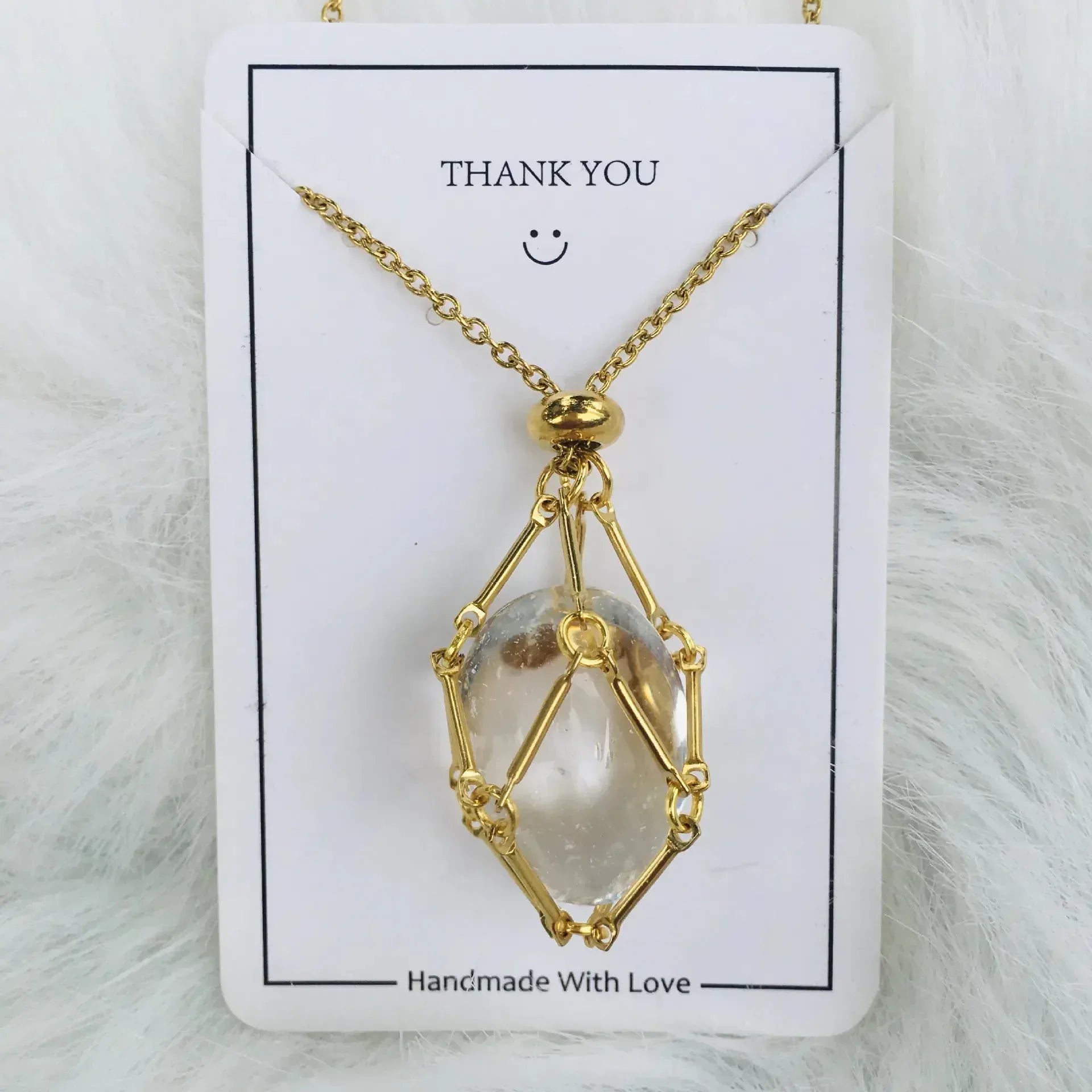 Crystal Necklace - Sorceress Sanctuary Platinum Silver-Citrine-Platinum Silver-Tiger Eye-Platinum Silver-Redstone-White Gold Silver-Blue-Platinum Silver-Net 1