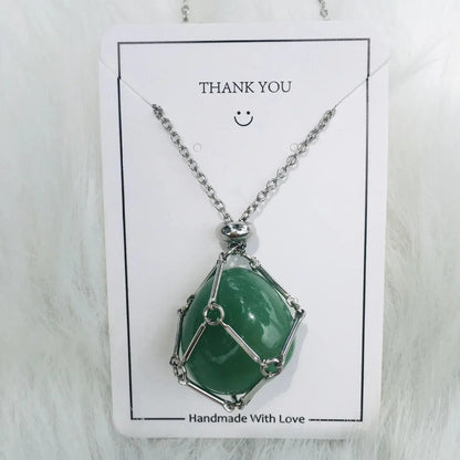 Crystal Necklace - Sorceress Sanctuary Platinum Silver-Citrine-Platinum Silver-Tiger Eye-Platinum Silver-Redstone-White Gold Silver-Blue-Platinum Silver-Net 1