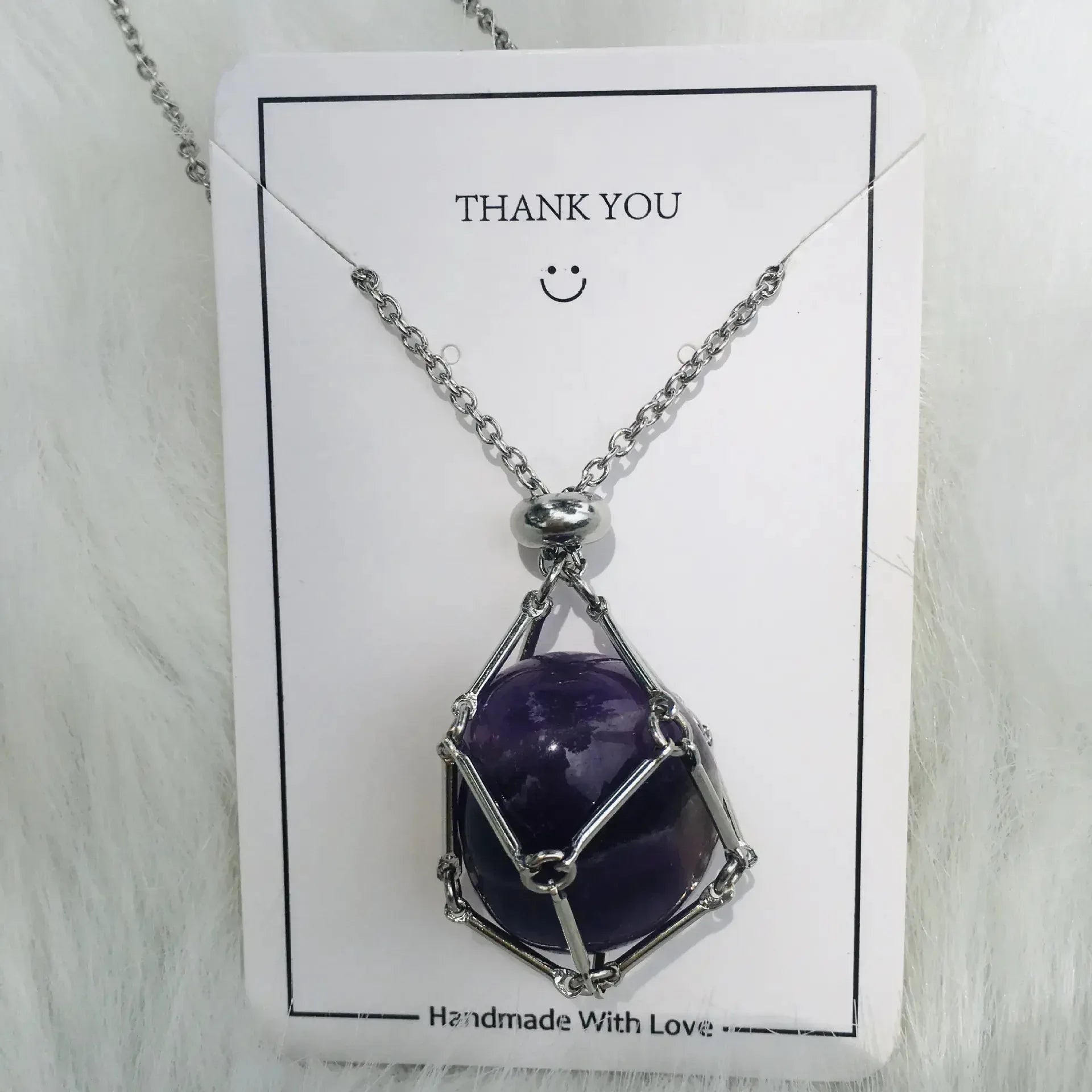 Crystal Necklace - Sorceress Sanctuary Platinum Silver-Citrine-Platinum Silver-Tiger Eye-Platinum Silver-Redstone-White Gold Silver-Blue-Platinum Silver-Net 1