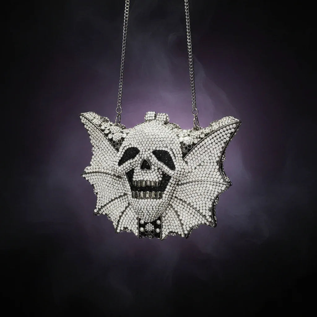 Crystal Skull Bag - Sorceress Sanctuary Silver