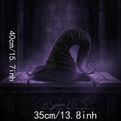 Curled Witch Hat - Sorceress Sanctuary Black / 40*35cm
