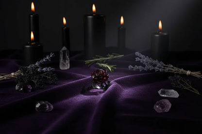 Cursed Rose Ring - Sorceress Sanctuary Red