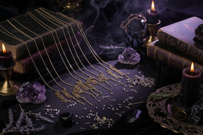Cursive Zodiac Necklace - Sorceress Sanctuary Taurus-Pisces-Virgo-Capricorn-Aries
