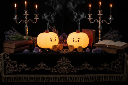 Cute Pumpkin Light - Sorceress Sanctuary Pumpkin Silicone Lamp / USB