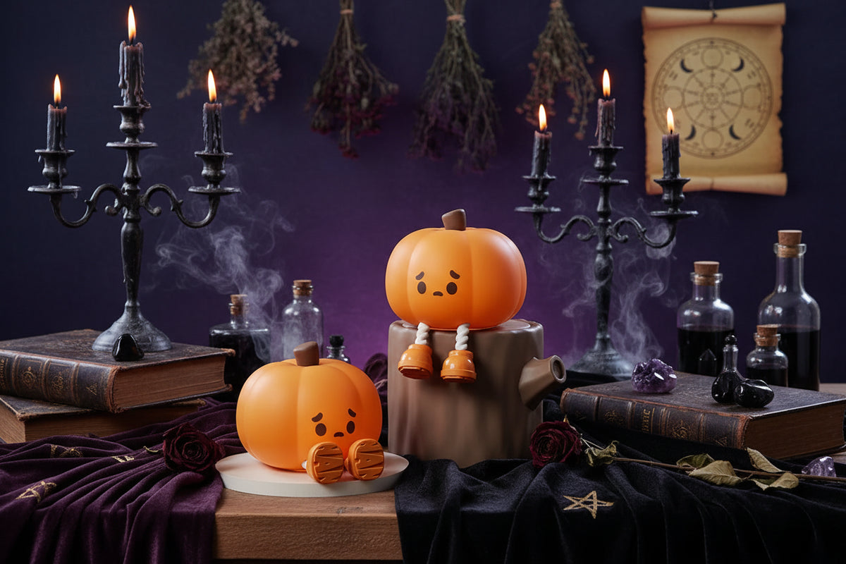 Cute Pumpkin Light - Sorceress Sanctuary Pumpkin Silicone Lamp / USB