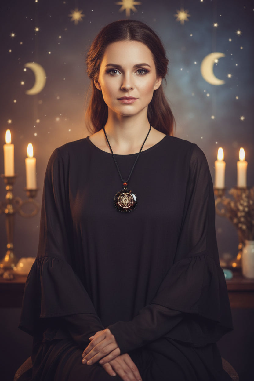 Dark Chakra Necklace - Sorceress Sanctuary 1