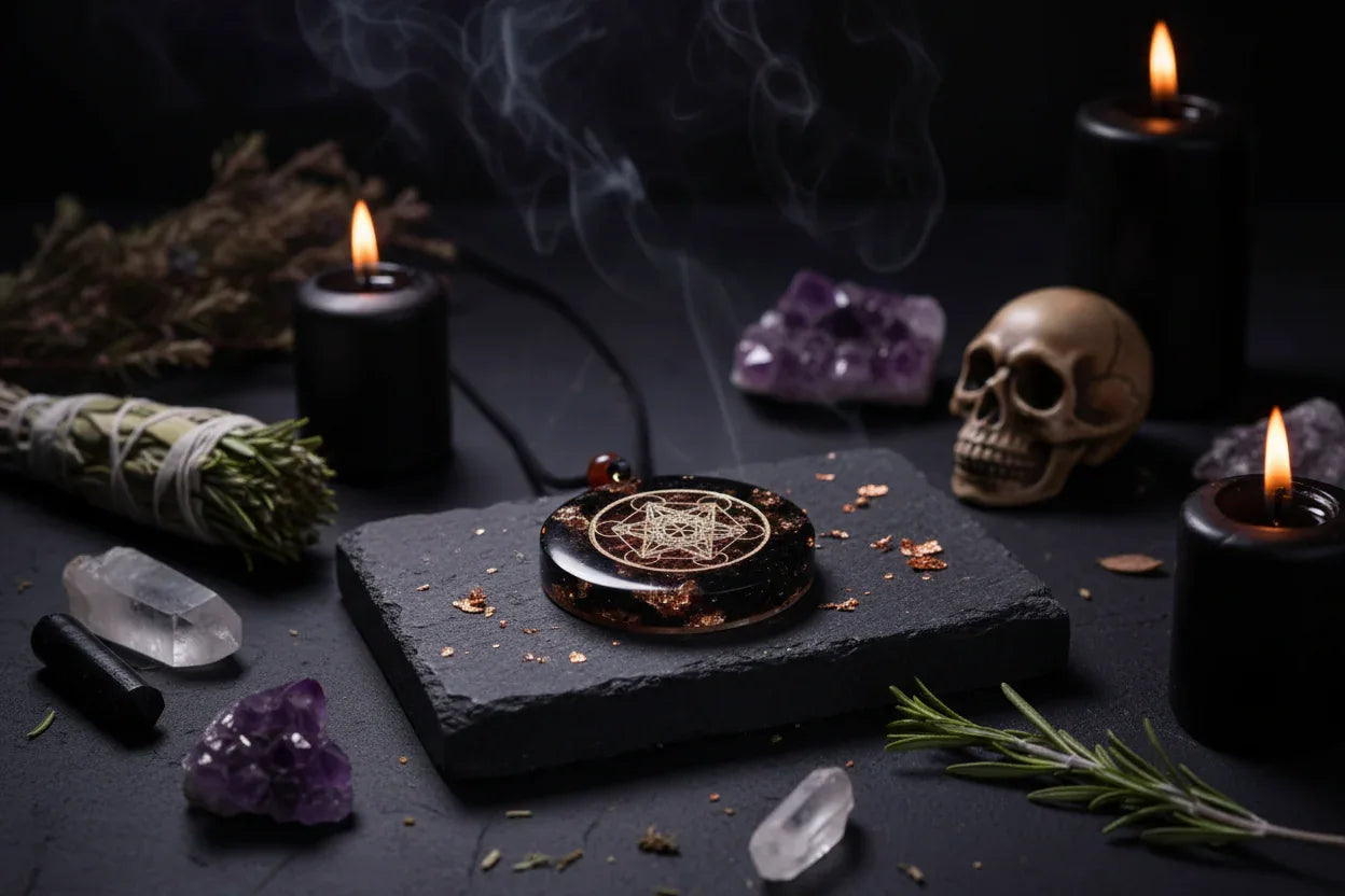 Dark Chakra Necklace - Sorceress Sanctuary 1