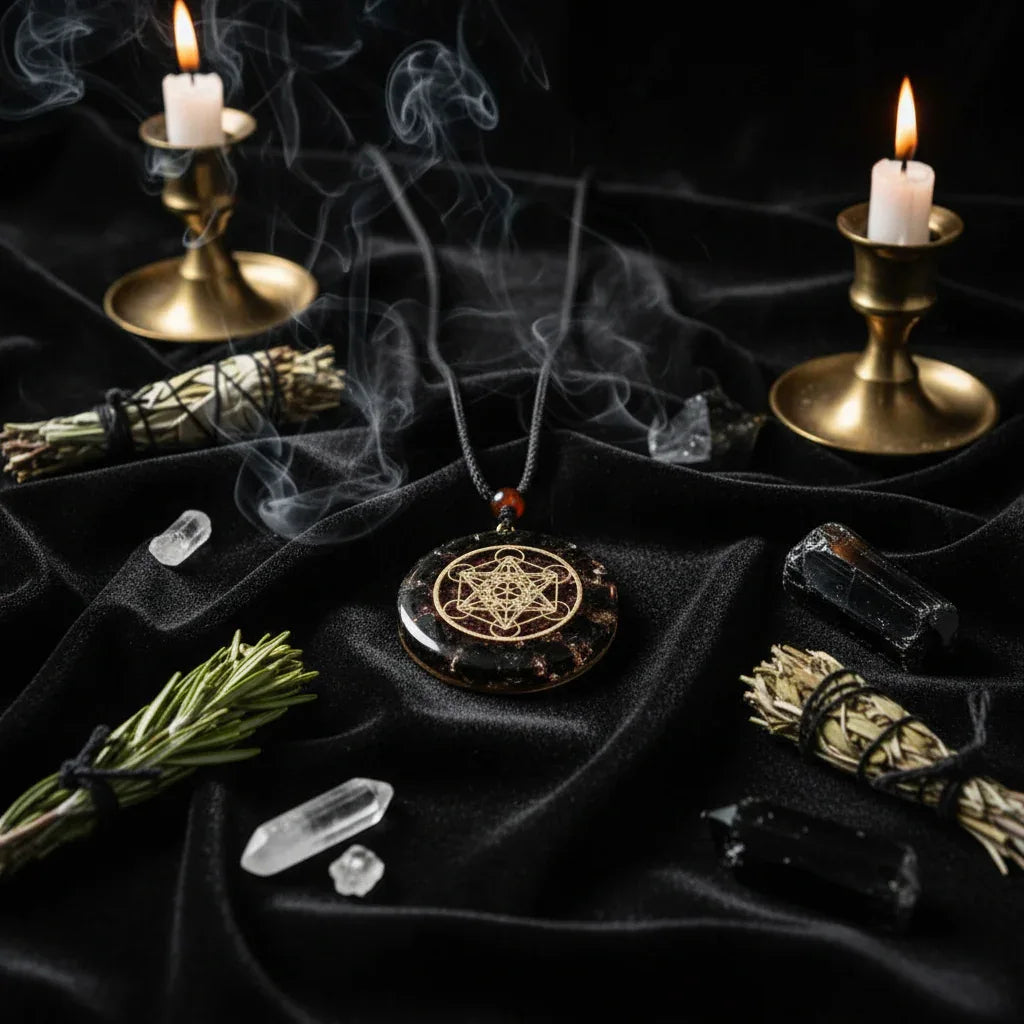 Dark Chakra Necklace - Sorceress Sanctuary 1