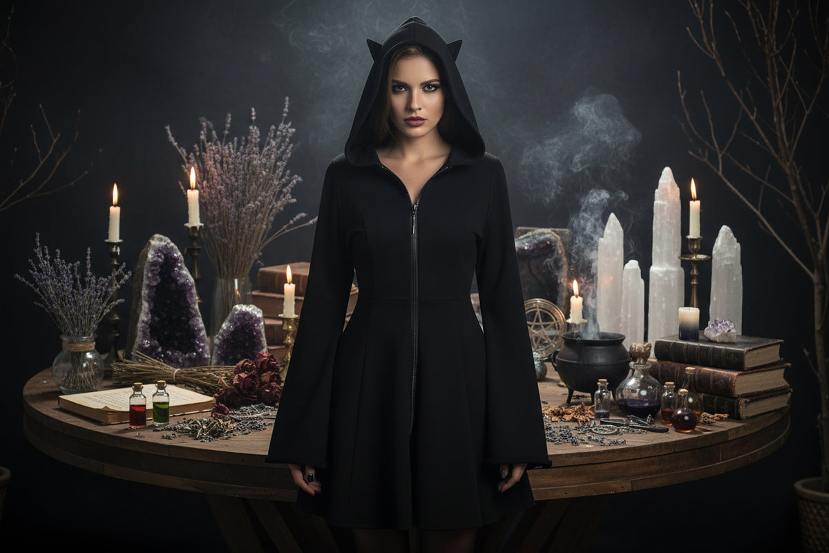 Dark Enchantress Dress - Sorceress Sanctuary Black / S-Black / M-Black / L-Black / XL-Black / 2XL