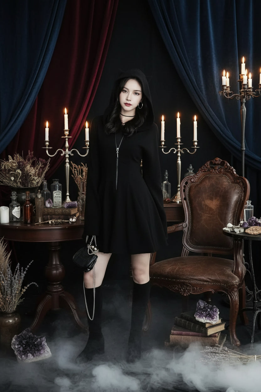 Dark Enchantress Dress - Sorceress Sanctuary Black / S-Black / M-Black / L-Black / XL-Black / 2XL