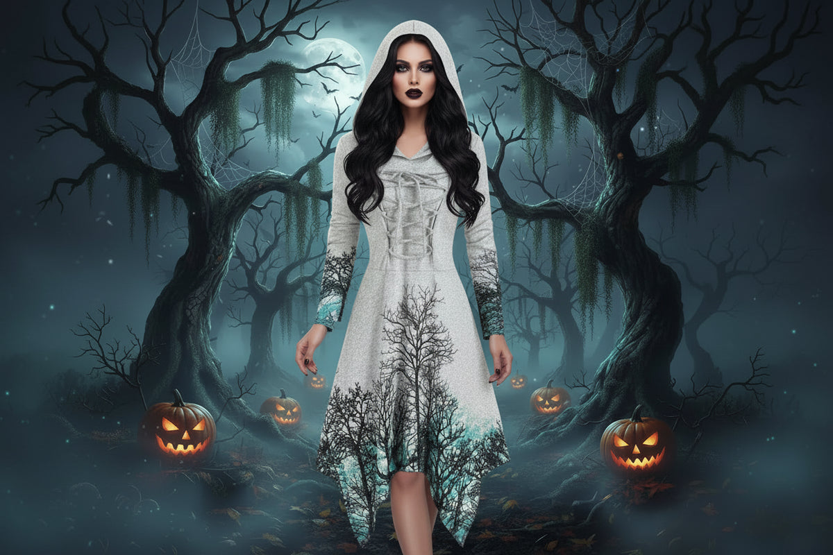 Dark Forest Dress - Sorceress Sanctuary Black / L-Black / XL-Black / 2XL-Black / 3XL-Black / 4XL
