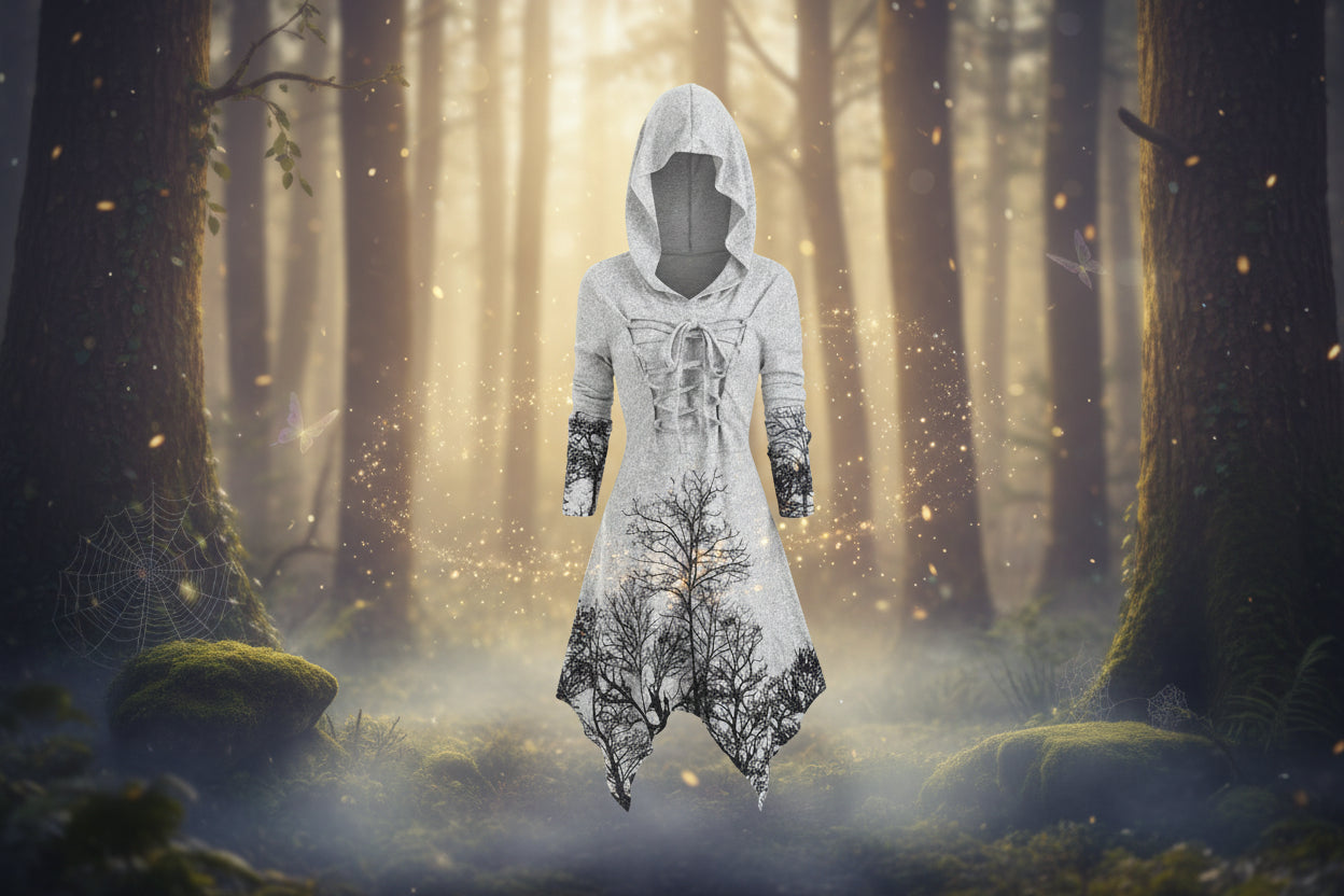 Dark Forest Dress - Sorceress Sanctuary Black / L-Black / XL-Black / 2XL-Black / 3XL-Black / 4XL