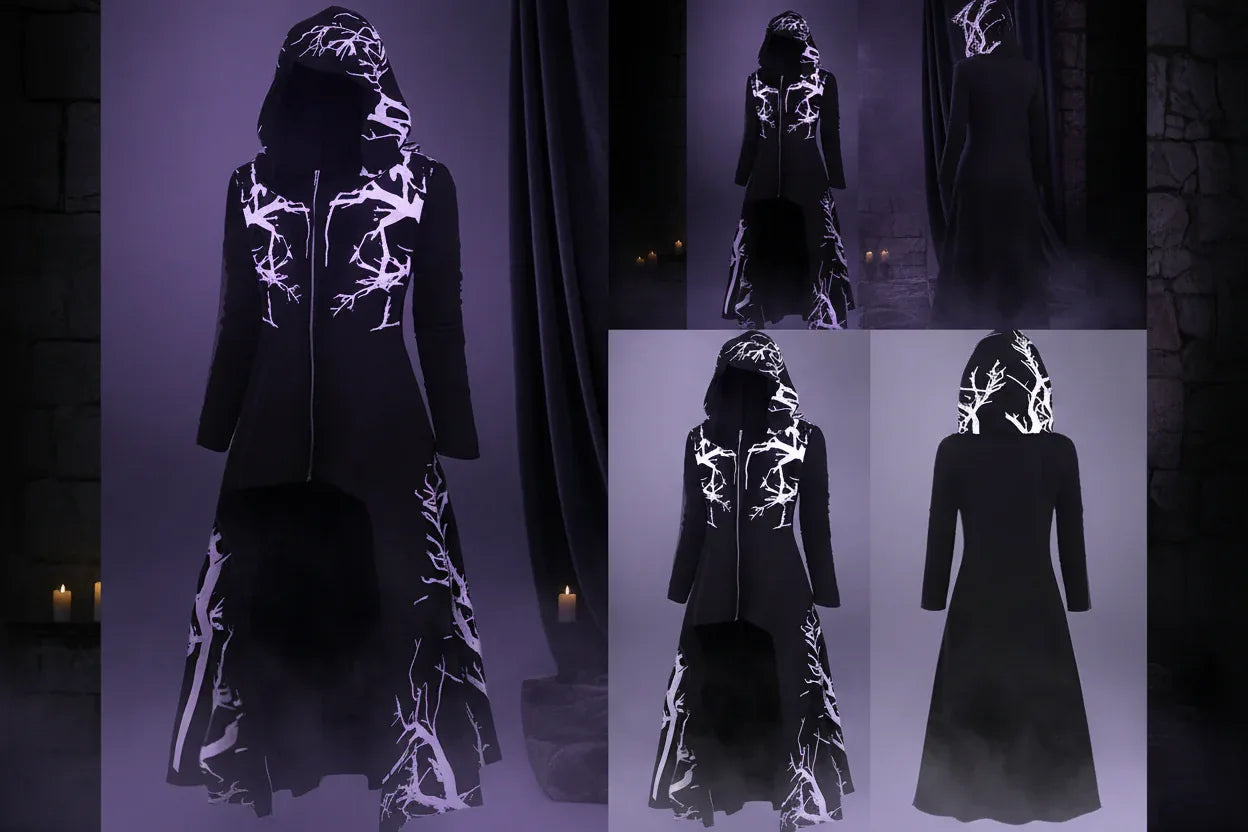 Dark Moon Robe - Sorceress Sanctuary Black-04 / 4X-Large
