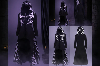 Dark Moon Robe - Sorceress Sanctuary Black-04 / 4X-Large