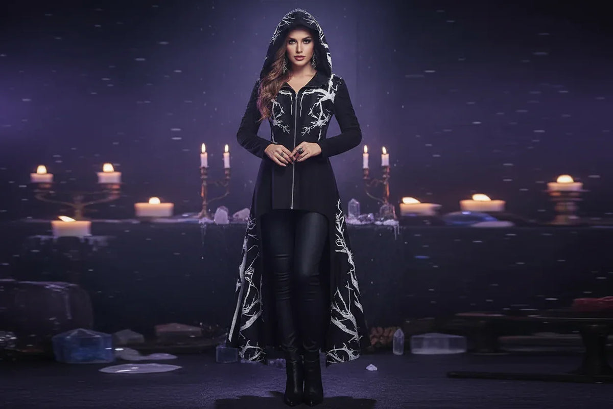 Dark Moon Robe - Sorceress Sanctuary Black-04 / 4X-Large