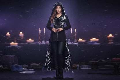 Dark Moon Robe - Sorceress Sanctuary Black-04 / 4X-Large