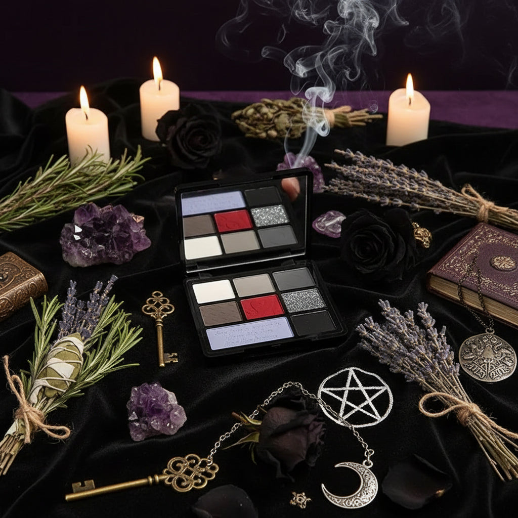 Dark Retro Eyeshadow - Sorceress Sanctuary Desert Palette-Flame Palette-Plain Water-Rose Palette-Cinnabar Nevus
