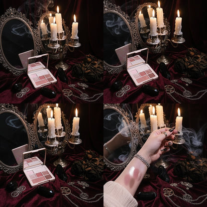 Dark Retro Eyeshadow - Sorceress Sanctuary Desert Palette-Flame Palette-Plain Water-Rose Palette-Cinnabar Nevus