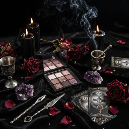 Dark Retro Eyeshadow - Sorceress Sanctuary Desert Palette-Flame Palette-Plain Water-Rose Palette-Cinnabar Nevus