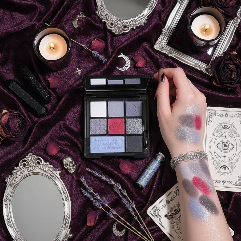 Dark Retro Eyeshadow - Sorceress Sanctuary Desert Palette-Flame Palette-Plain Water-Rose Palette-Cinnabar Nevus