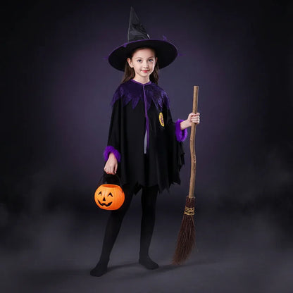 Deluxe Kid's Witch Set - Sorceress Sanctuary Black / One size