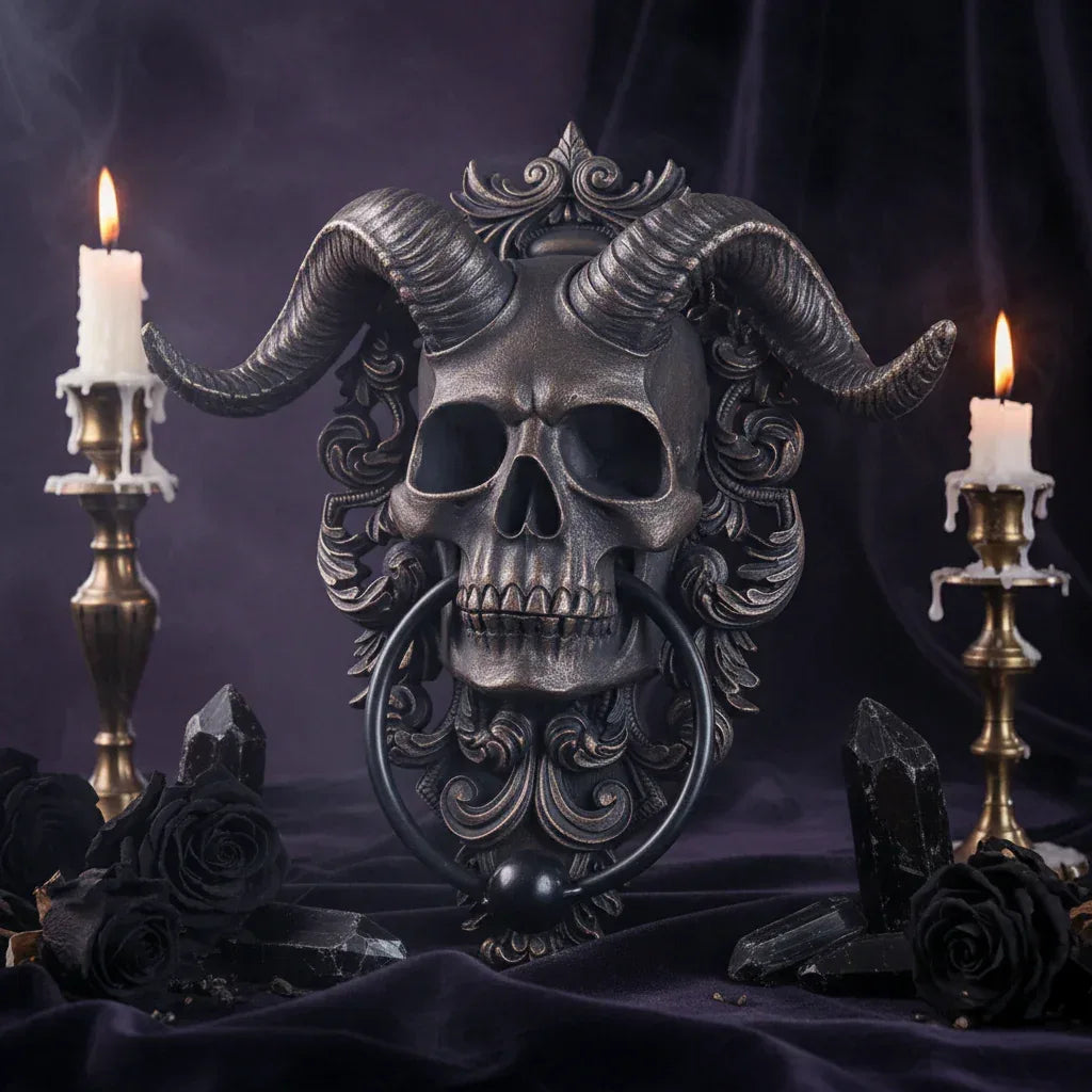 Demon Skull | Door Knocker - Sorceress Sanctuary Sheep Head Decoration