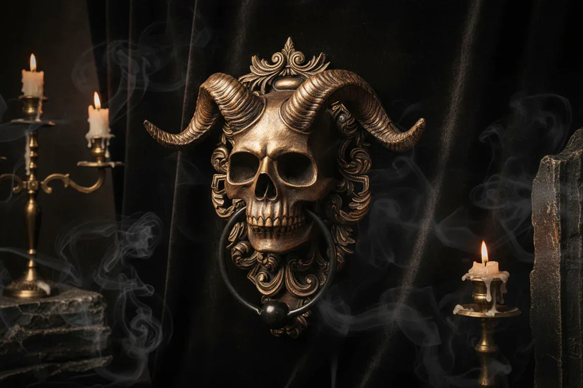 Demon Skull | Door Knocker - Sorceress Sanctuary Sheep Head Decoration