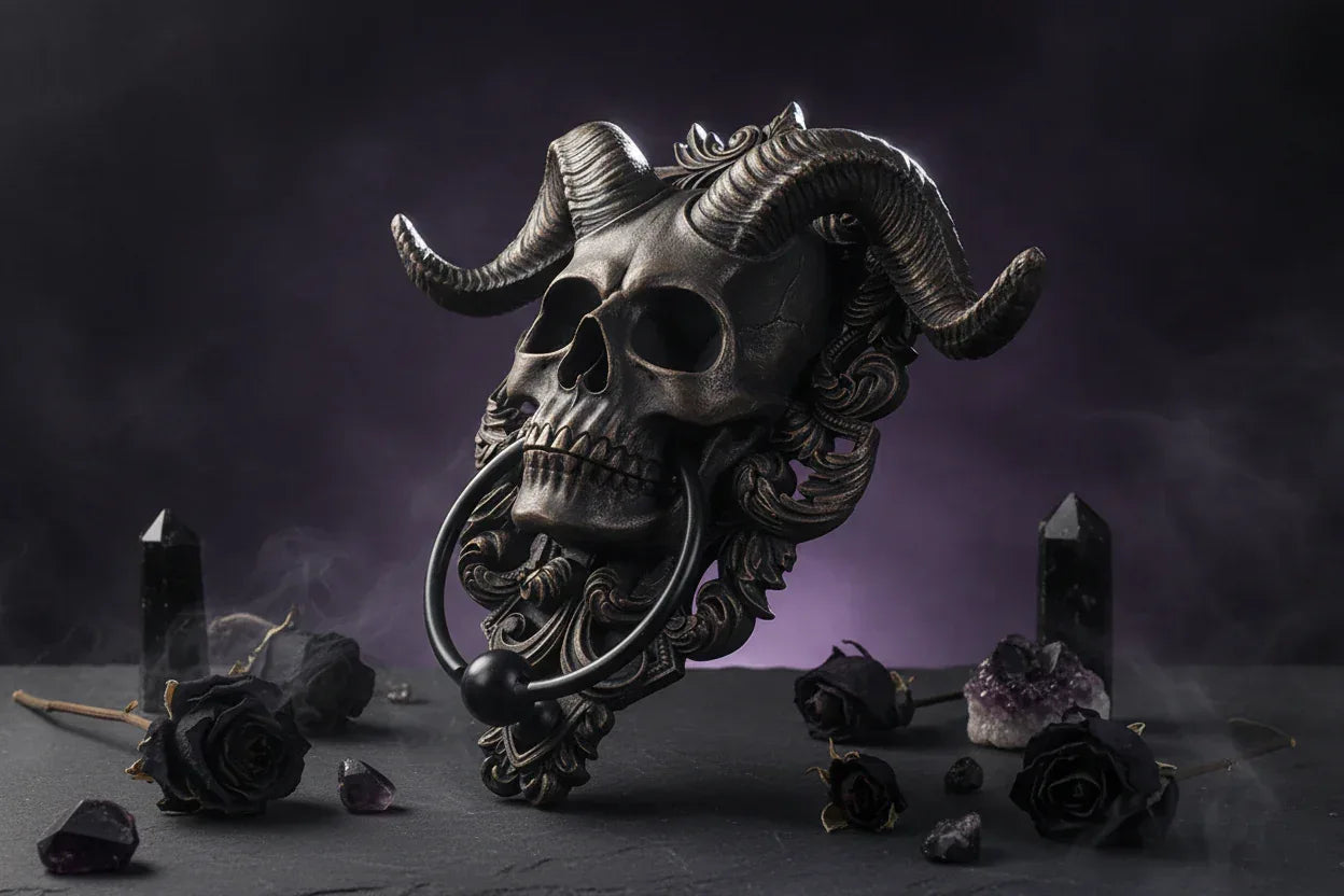 Demon Skull | Door Knocker - Sorceress Sanctuary Sheep Head Decoration