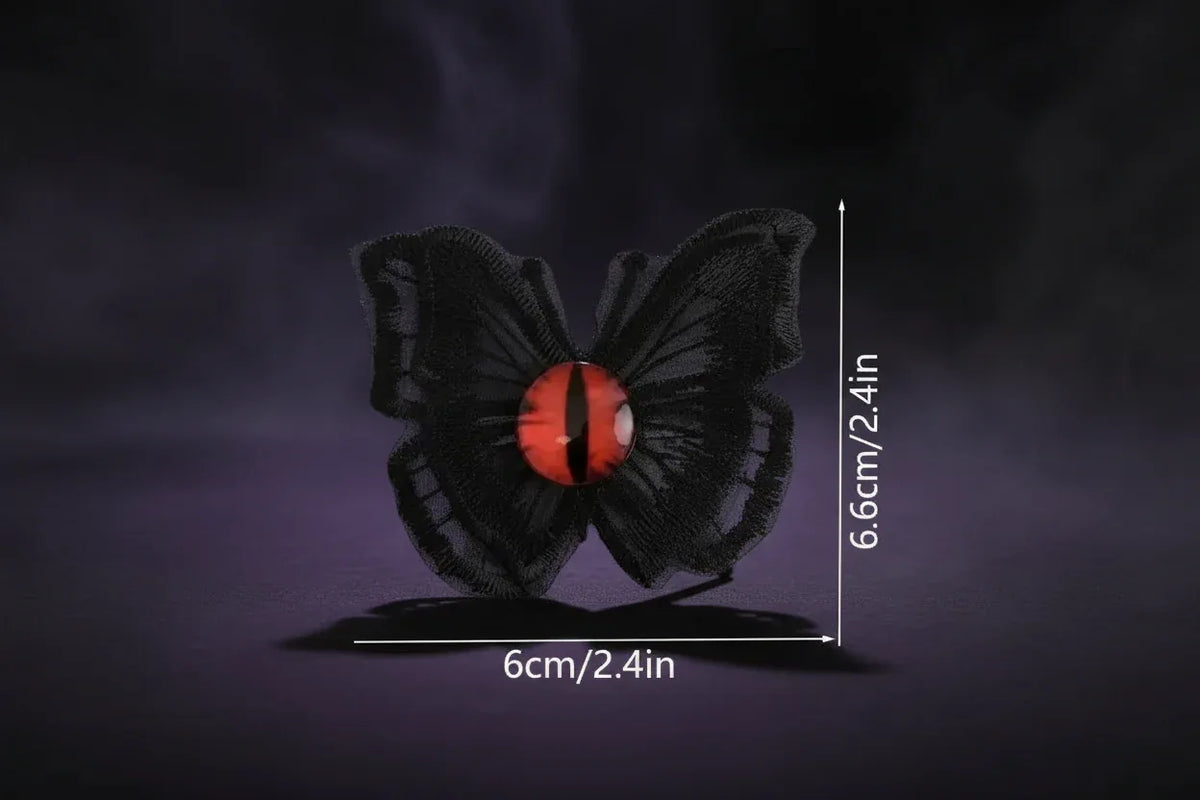 Devil Butterfly Clip - Sorceress Sanctuary White-Black