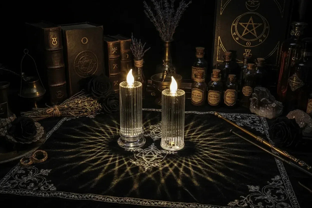 Diamond Candle Lights - Sorceress Sanctuary Diamond Candle Lamp Without Base-Diamond Candle Lamp With Base