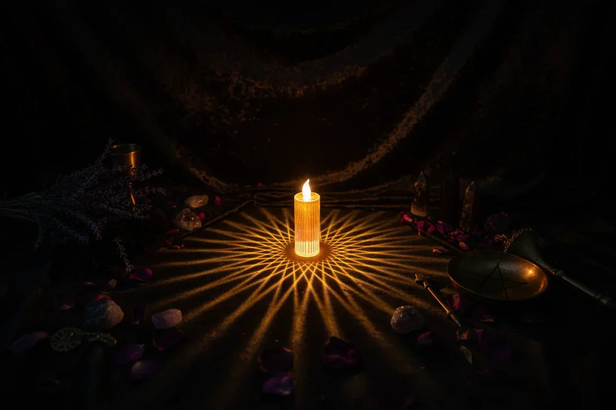 Diamond Candle Lights - Sorceress Sanctuary Diamond Candle Lamp Without Base-Diamond Candle Lamp With Base