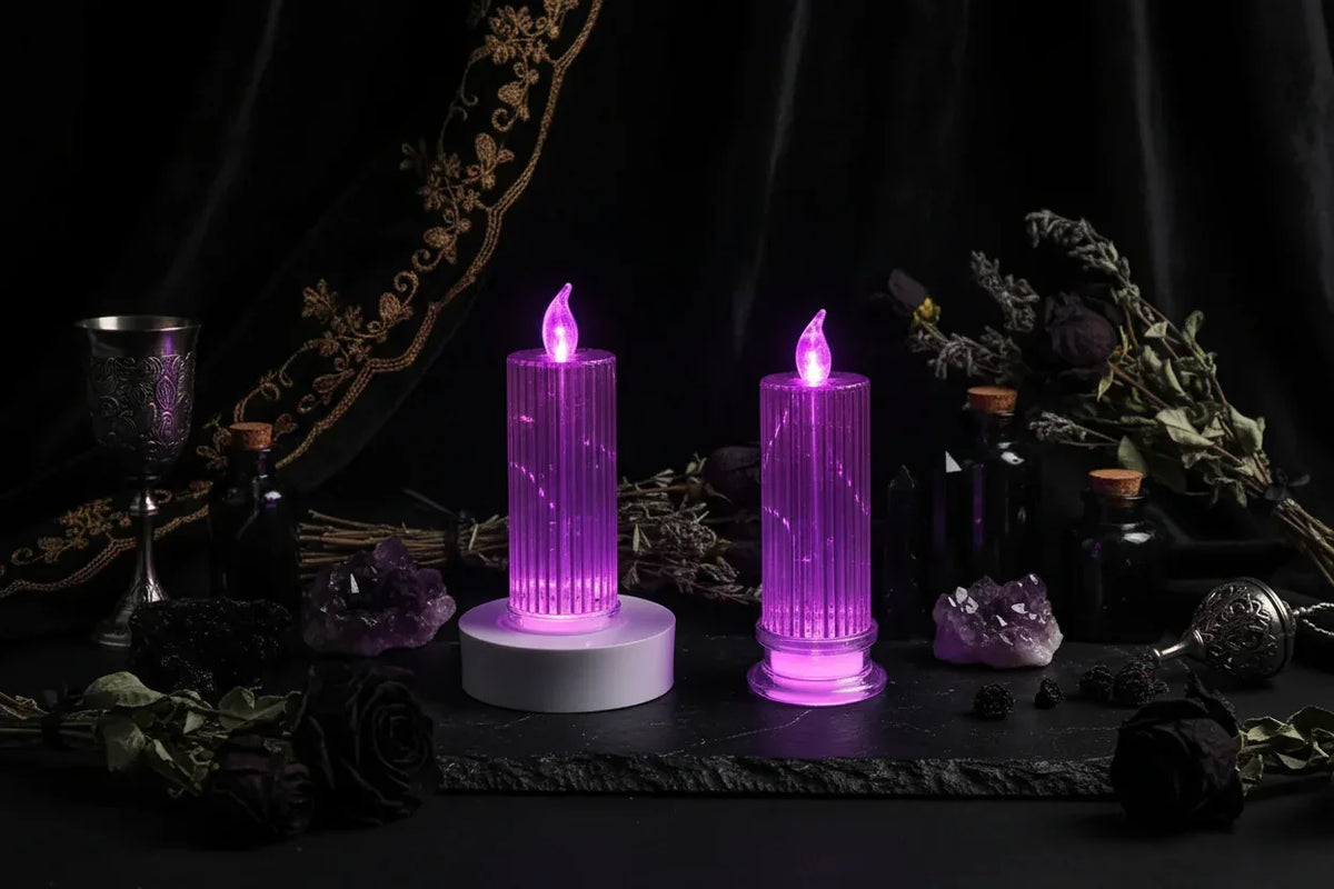 Diamond Candle Lights - Sorceress Sanctuary Diamond Candle Lamp Without Base-Diamond Candle Lamp With Base