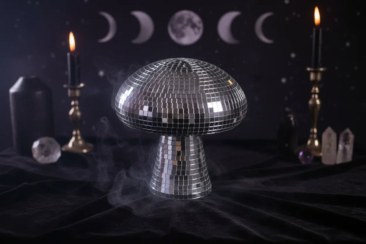 Disco Mushroom Lamp - Sorceress Sanctuary 12x14cm-13x10cm-15x18cm-20x23cm-25x28cm
