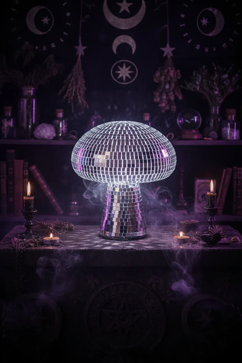 Disco Mushroom Lamp - Sorceress Sanctuary 12x14cm-13x10cm-15x18cm-20x23cm-25x28cm